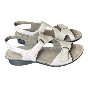 Mephisto Womens Paris Leather White Sandals
size EU 42